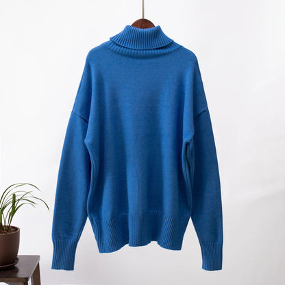 Lena - Damen-Oversized Rollkragenpullover | Warm, Stilvoll, Gemütlich