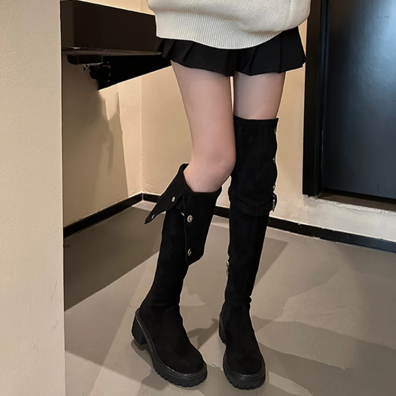 Sophie - Damen-Overknee-Stiefel | Stilvoll, Robuste Materialien, Modischer Look