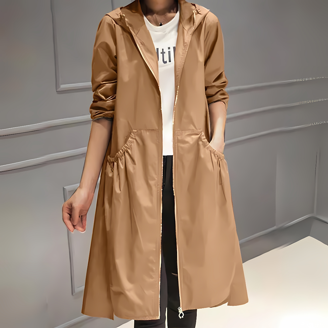 Lena - Damen-Trenchcoat | Elegant, Wasserfest, Vielseitig