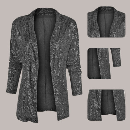 Lena - Damen-Cardigan | Glanzvoll, Offenes Design, Bequem