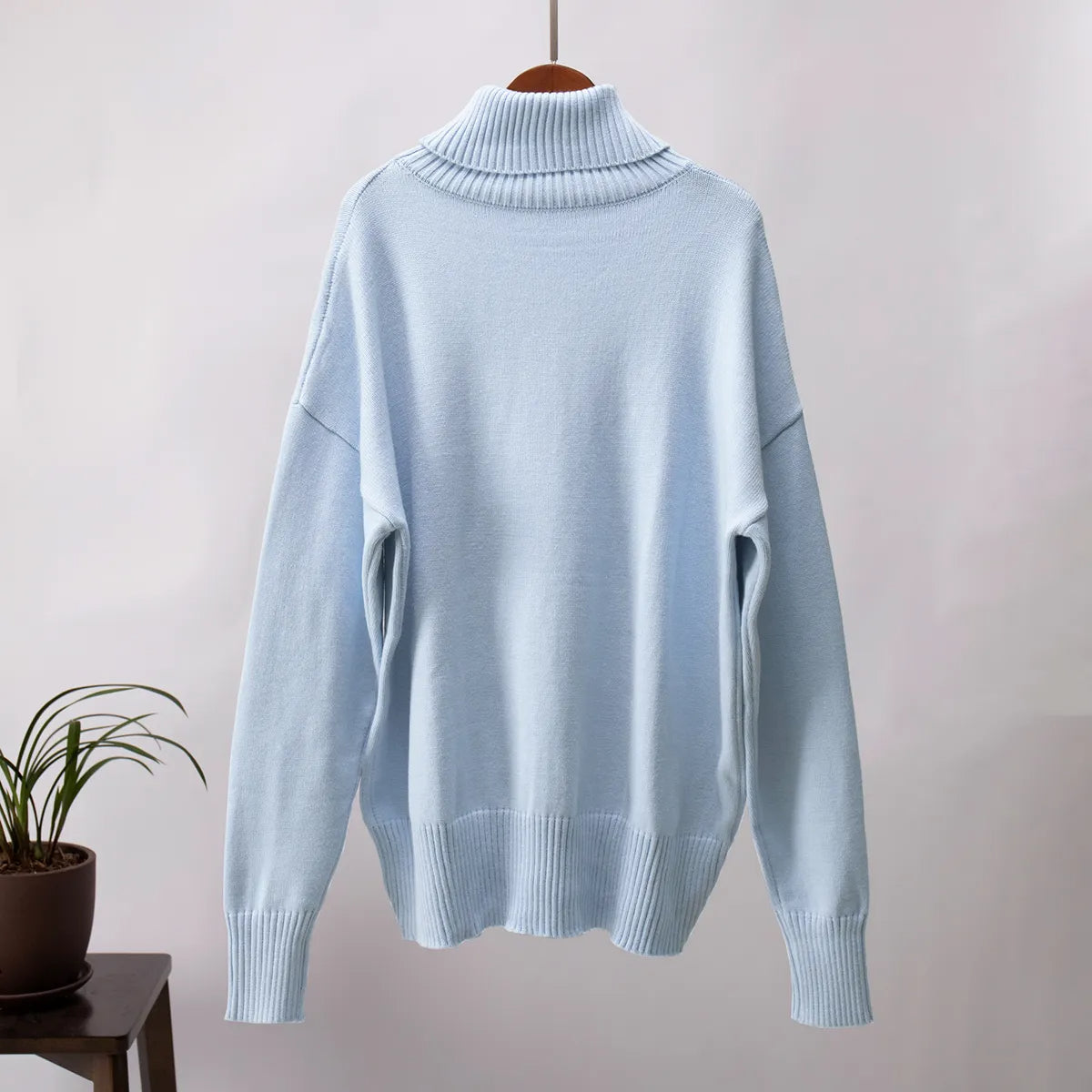 Lena - Damen-Oversized Rollkragenpullover | Warm, Stilvoll, Gemütlich