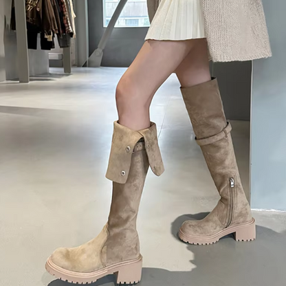 Sophie - Damen-Overknee-Stiefel | Stilvoll, Robuste Materialien, Modischer Look