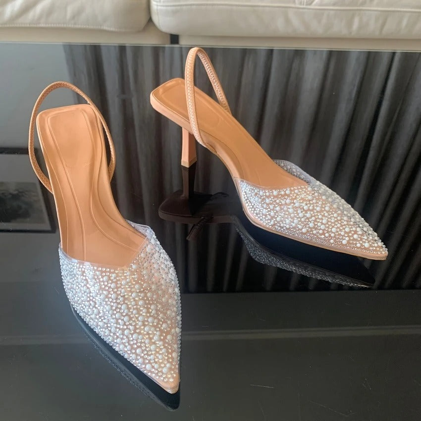 Lena - Damen-Pumps | Komfortabel, Elegant, Mit Perlendekoration