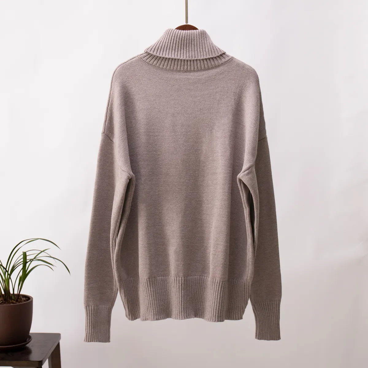 Lena - Damen-Oversized Rollkragenpullover | Warm, Stilvoll, Gemütlich