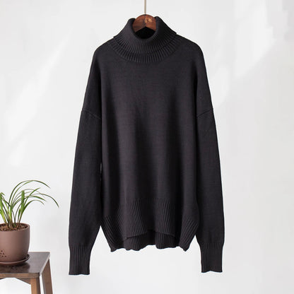 Lena - Damen-Oversized Rollkragenpullover | Warm, Stilvoll, Gemütlich