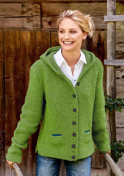 Lena - Damen-Strickjacke mit Kapuze | Bequem, Stylisch, Vielseitig