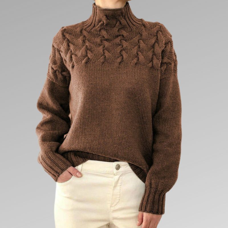 Clara - Damen-Rollkragenpullover | Elegant, Warm, Hochwertig