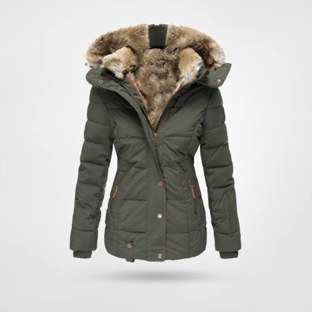 Lena - Damen-Winterjacke | Stilvoll, Warm, Wasserdicht, Komfortabel