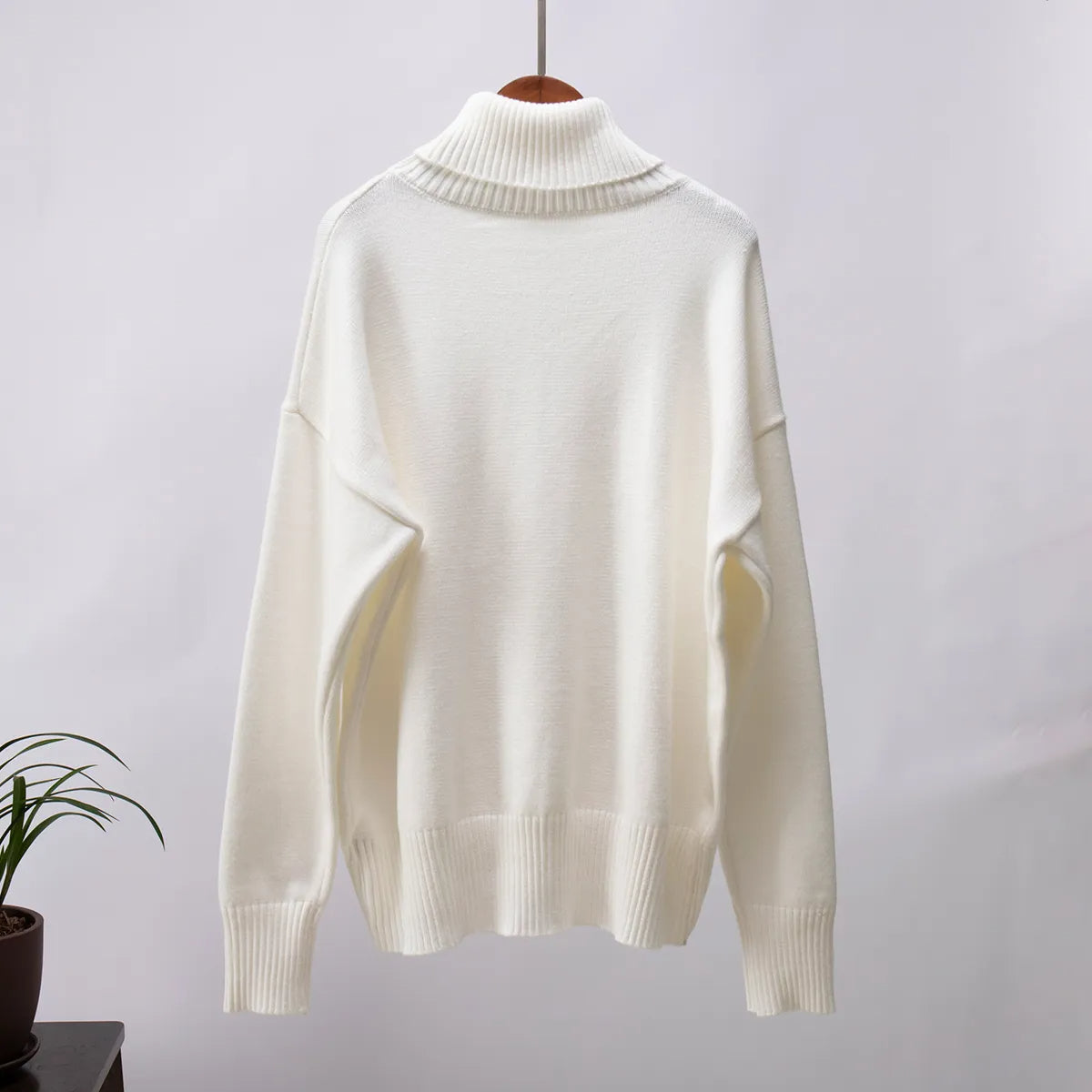 Lena - Damen-Oversized Rollkragenpullover | Warm, Stilvoll, Gemütlich