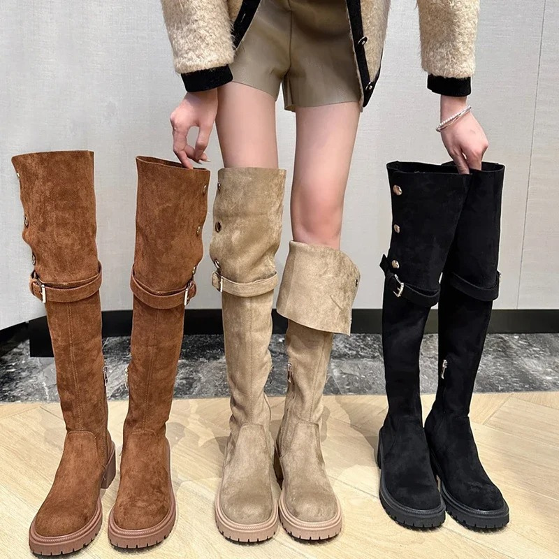 Sophie - Damen-Overknee-Stiefel | Stilvoll, Robuste Materialien, Modischer Look