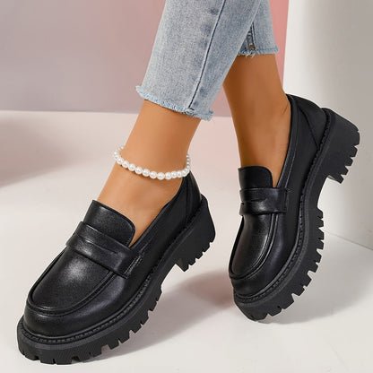 Lena - Damen-Plateau-Loafers | Trendig, Komfortabel, Vielseitig