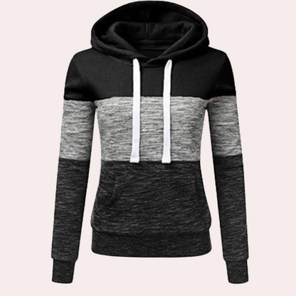 Lena - Damen-Hoodie | Dreifarbig, Kuschelig, Angenehm zu Tragen