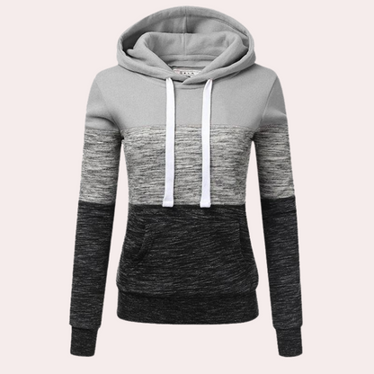 Lena - Damen-Hoodie | Dreifarbig, Kuschelig, Angenehm zu Tragen