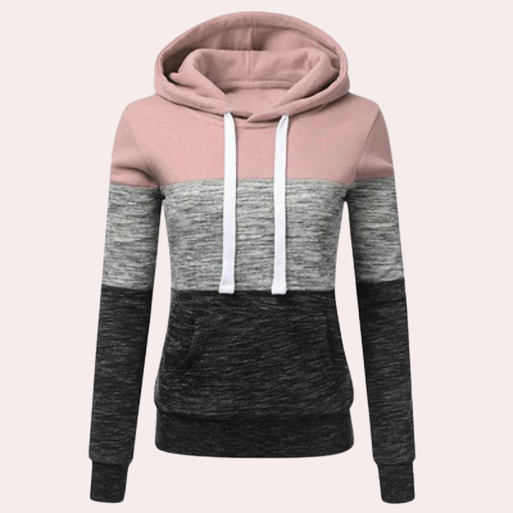 Lena - Damen-Hoodie | Dreifarbig, Kuschelig, Angenehm zu Tragen