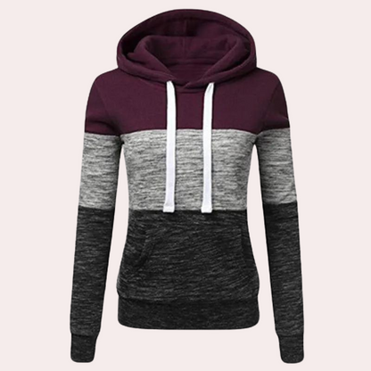 Lena - Damen-Hoodie | Dreifarbig, Kuschelig, Angenehm zu Tragen