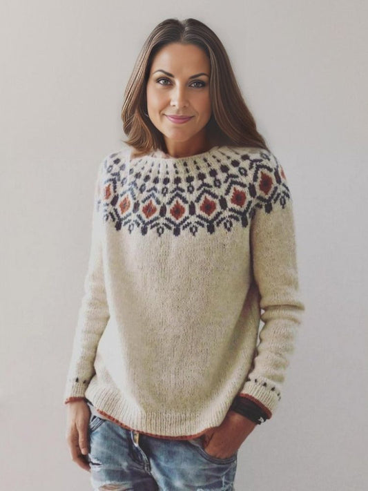 Leonie - Damen-Strickpullover | Vintage, Gemütlich, Einzigartig