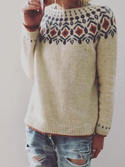 Leonie - Damen-Strickpullover | Vintage, Gemütlich, Einzigartig