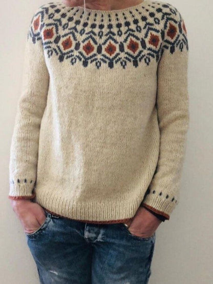 Leonie - Damen-Strickpullover | Vintage, Gemütlich, Einzigartig