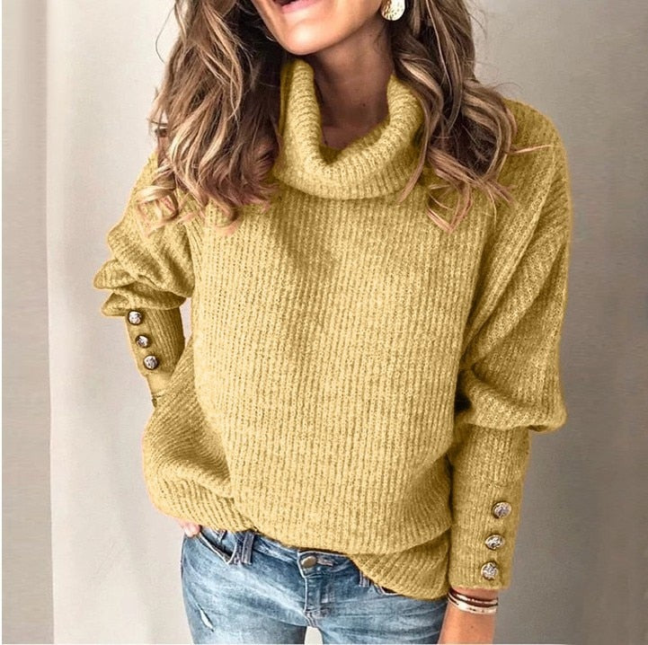 Lena - Damen-Turtleneck-Pullover | Stilvoll, Gemütlich, Hochwertig