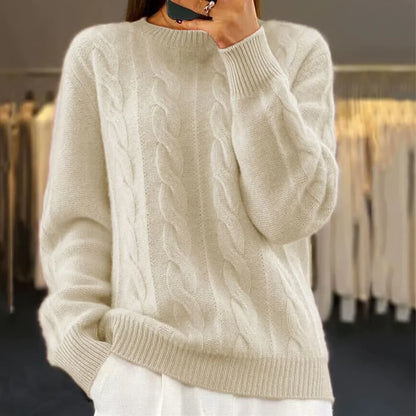 Lena - Damen-Pullover mit Halbem Rollkragen | Chic, Kuschelig, Zeitlos