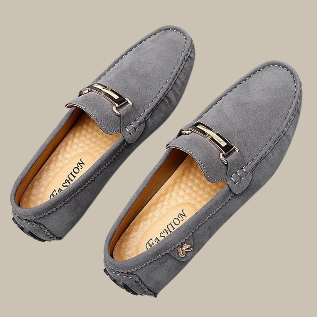 Maximilian - Herren-Slipper | Premium Wildleder, Atmungsaktiv, Eleganter Komfort