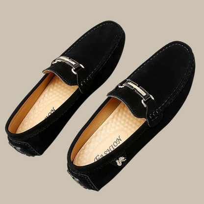 Maximilian - Herren-Slipper | Premium Wildleder, Atmungsaktiv, Eleganter Komfort