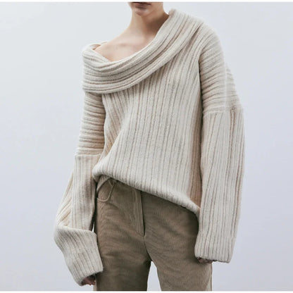 Sophie - Damen-Off-Shoulder Pullover | Leger, Trendig, Perfekt für jeden Anlass