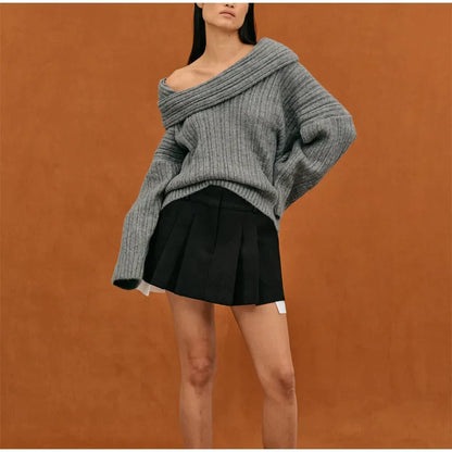 Sophie - Damen-Off-Shoulder Pullover | Leger, Trendig, Perfekt für jeden Anlass