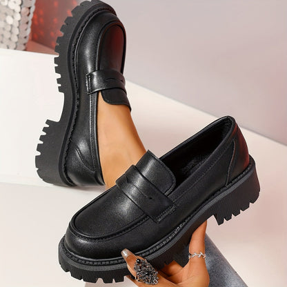 Lena - Damen-Plateau-Loafers | Trendig, Komfortabel, Vielseitig