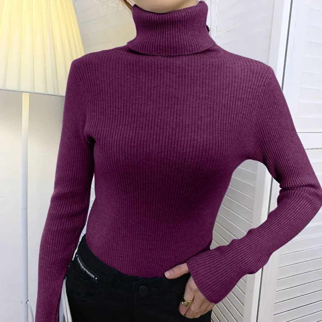 Sophie - Damen-Rollkragenpullover | Luxuriöser Kaschmir, Warm, Zeitlos