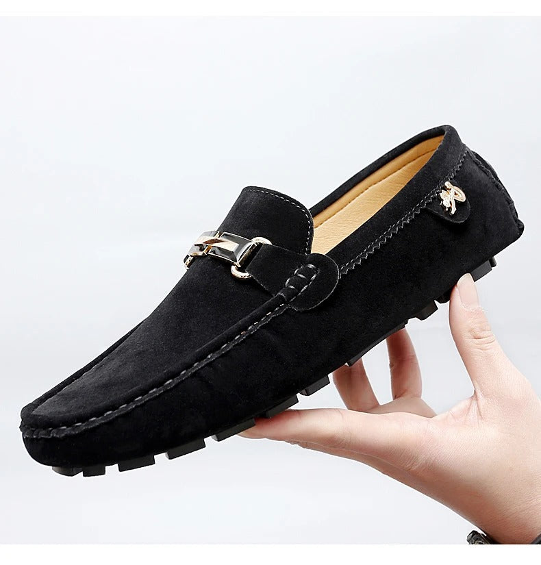 Maximilian - Herren-Slipper | Premium Wildleder, Atmungsaktiv, Eleganter Komfort