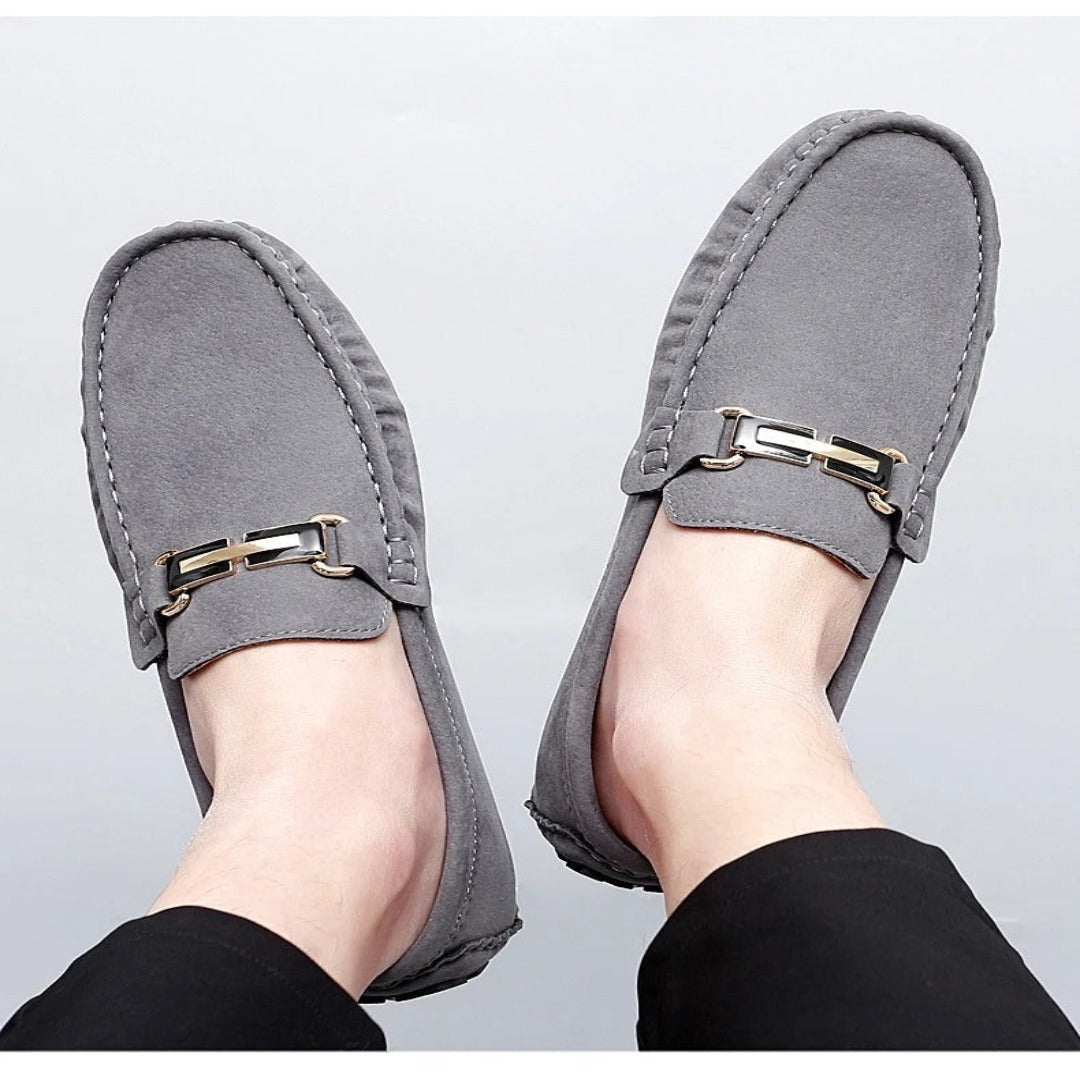 Maximilian - Herren-Slipper | Premium Wildleder, Atmungsaktiv, Eleganter Komfort