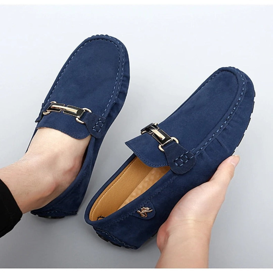 Maximilian - Herren-Slipper | Premium Wildleder, Atmungsaktiv, Eleganter Komfort