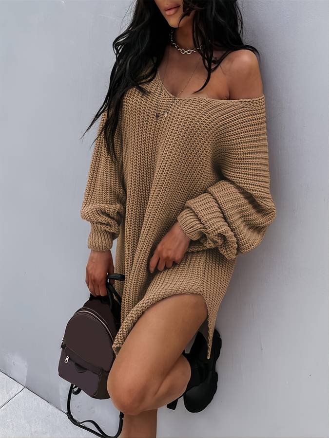 Lena - Oversized Midi-Pullover | Gemütlich, Modisch, Vielseitig