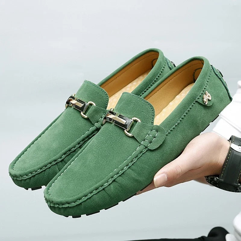 Maximilian - Herren-Slipper | Premium Wildleder, Atmungsaktiv, Eleganter Komfort