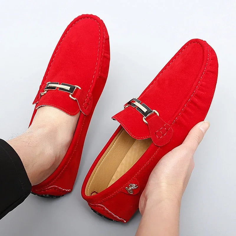 Maximilian - Herren-Slipper | Premium Wildleder, Atmungsaktiv, Eleganter Komfort