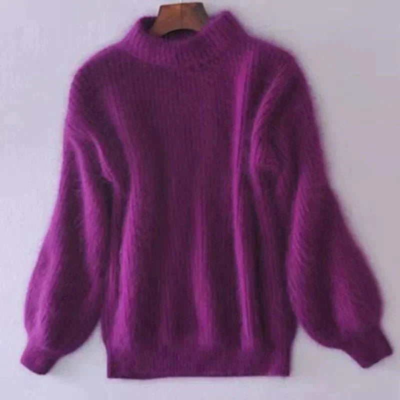 Lena - Damen-Strickpullover | Flauschig, Warm, Stilvoll