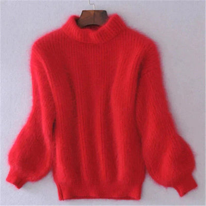 Lena - Damen-Strickpullover | Flauschig, Warm, Stilvoll