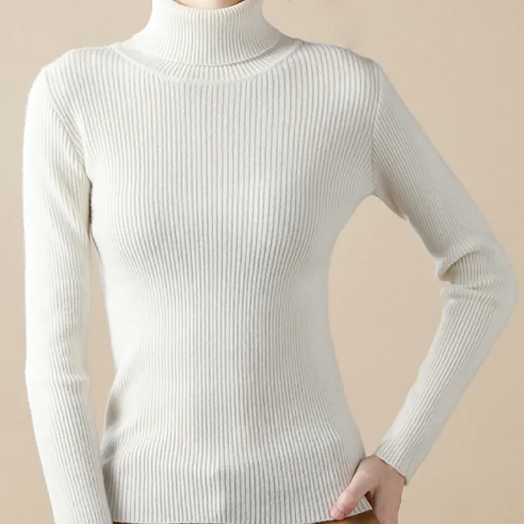 Sophie - Damen-Rollkragenpullover | Luxuriöser Kaschmir, Warm, Zeitlos